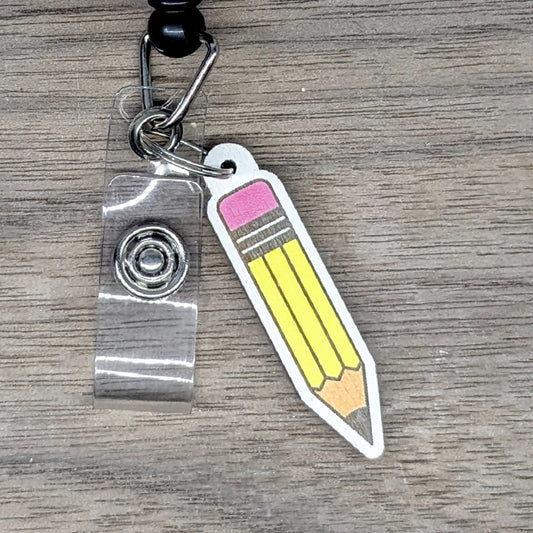 Pencil Badge Charm