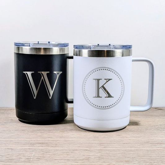 Monogram Engraved Mug