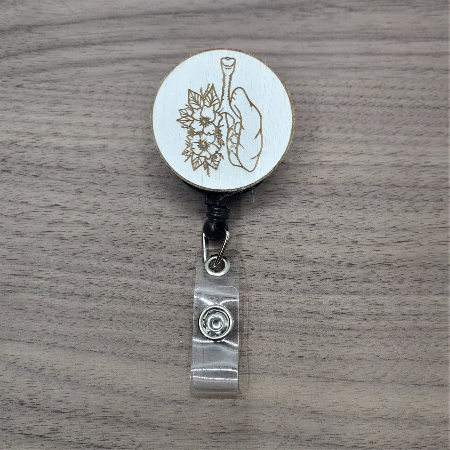 Floral Lungs Badge Reel
