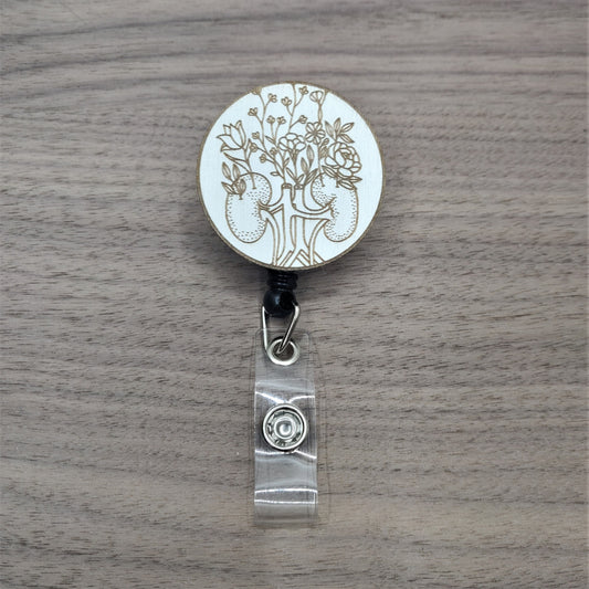 Floral Kidneys Badge Reel