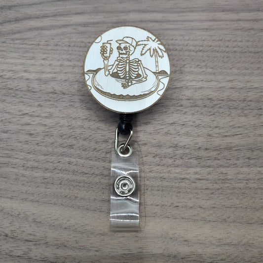 Tropical Skeleton Badge Reel