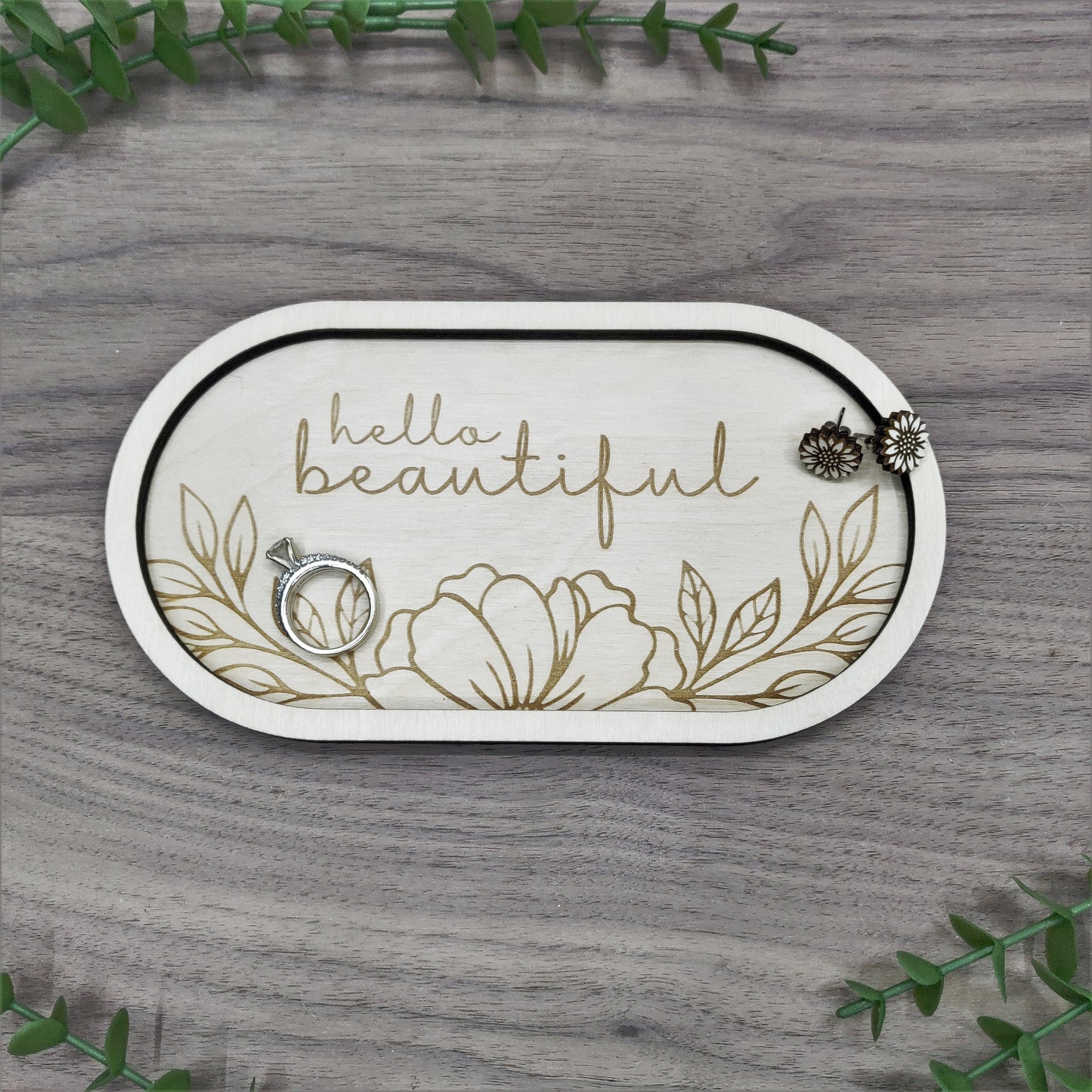 Floral Jewelry Trays