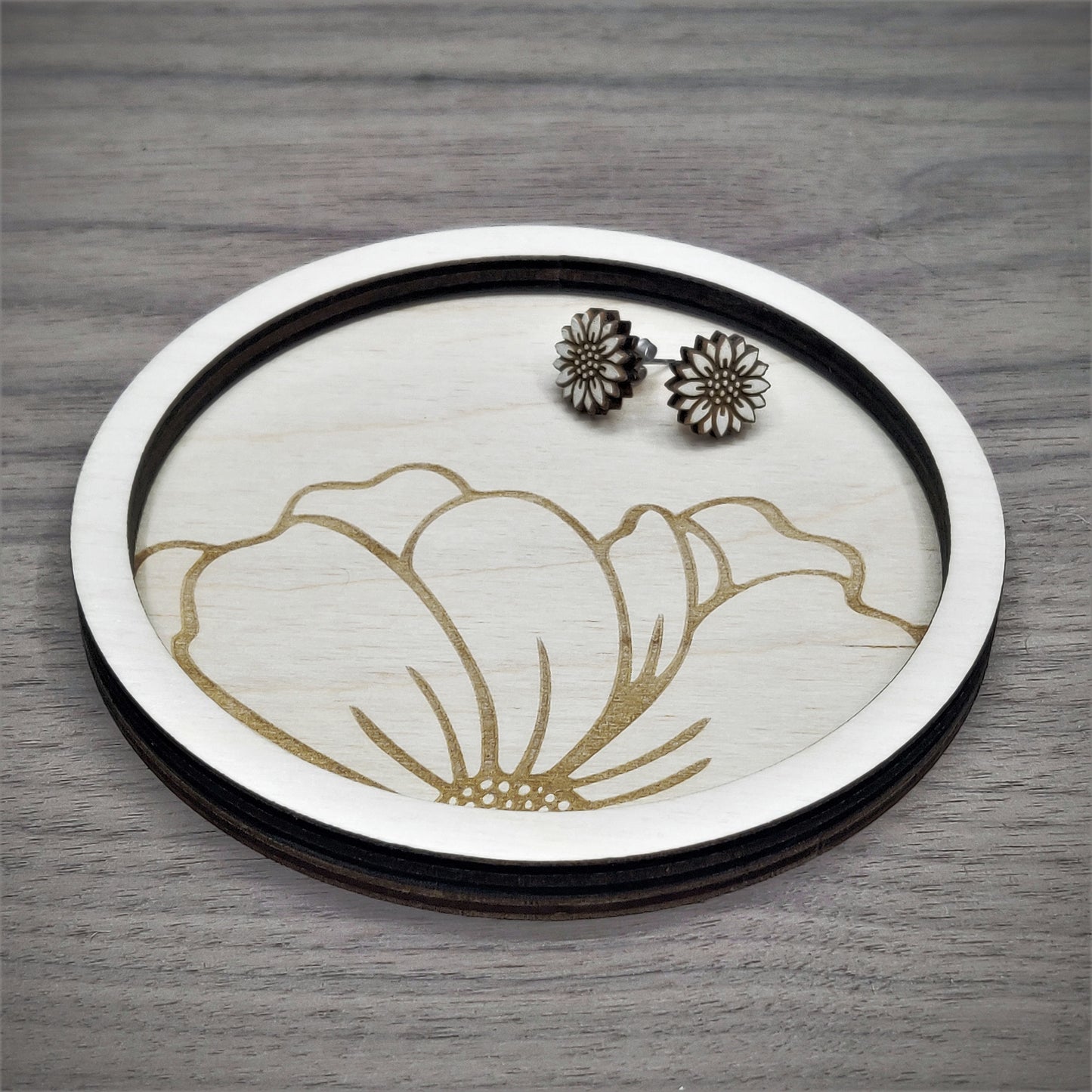 Floral Jewelry Trays