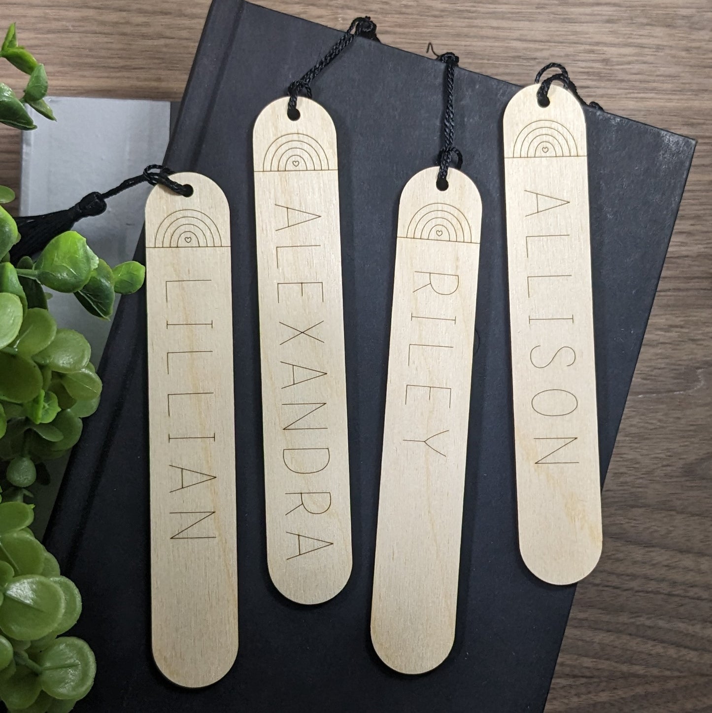 Rainbow Bookmark with Name