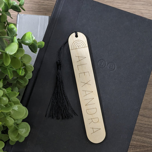 Rainbow Bookmark with Name