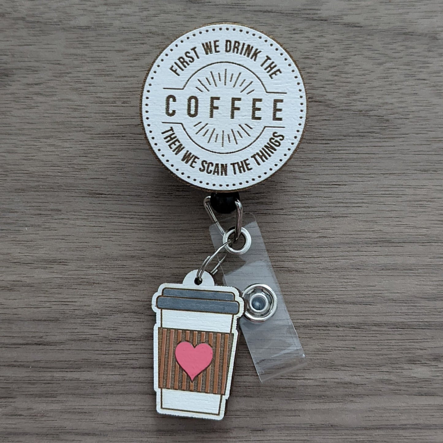 Coffee Cup Badge Charm