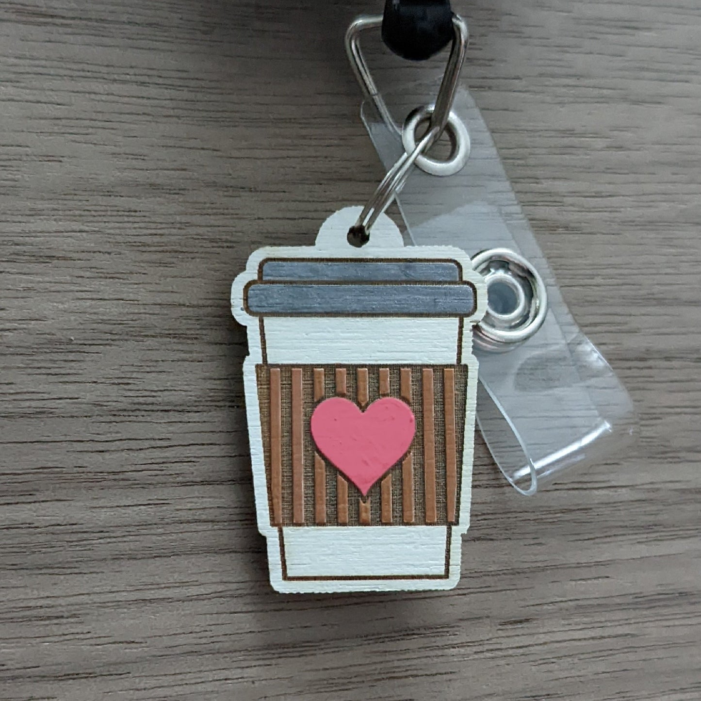 Coffee Cup Badge Charm