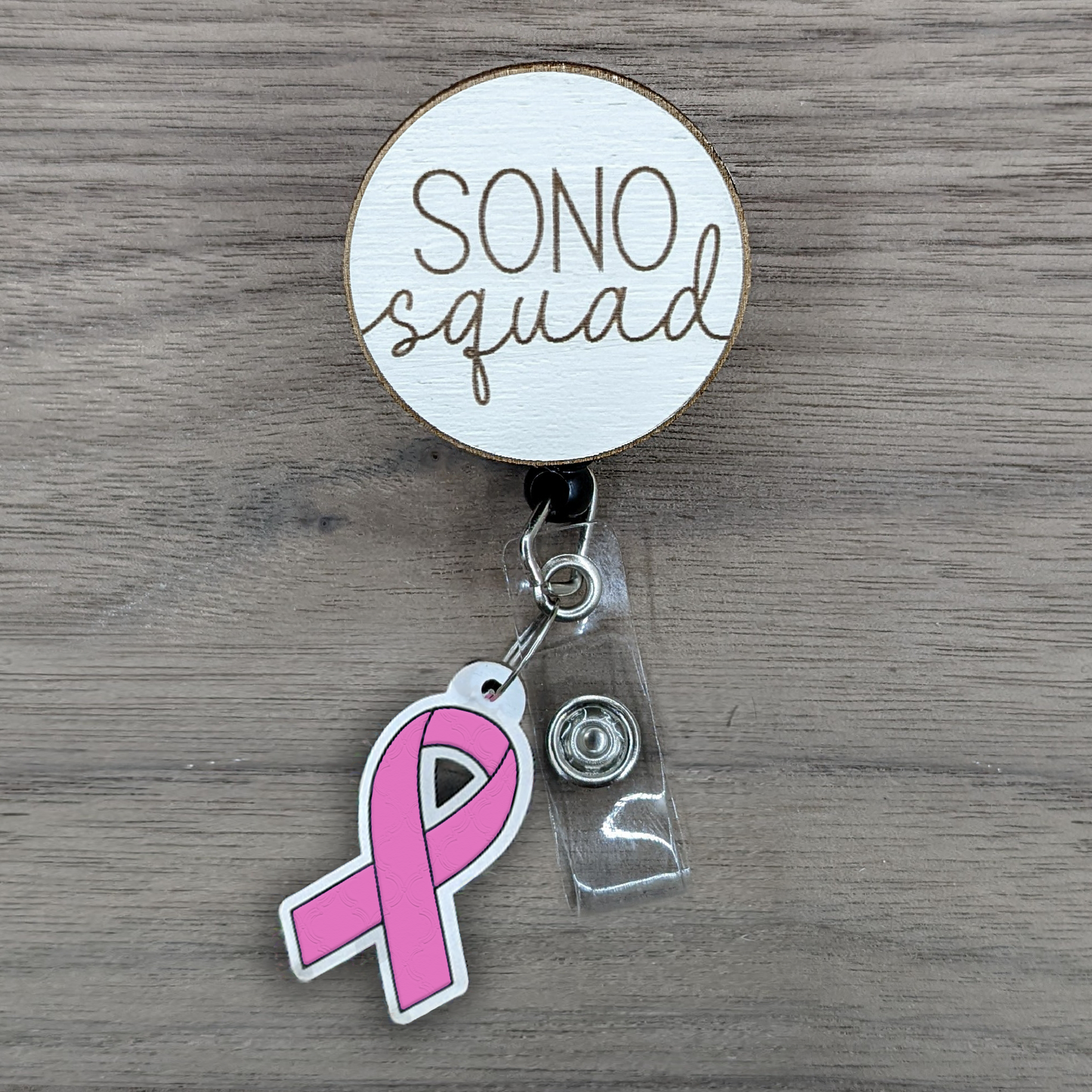 Breast Cancer Awareness Badge Charm