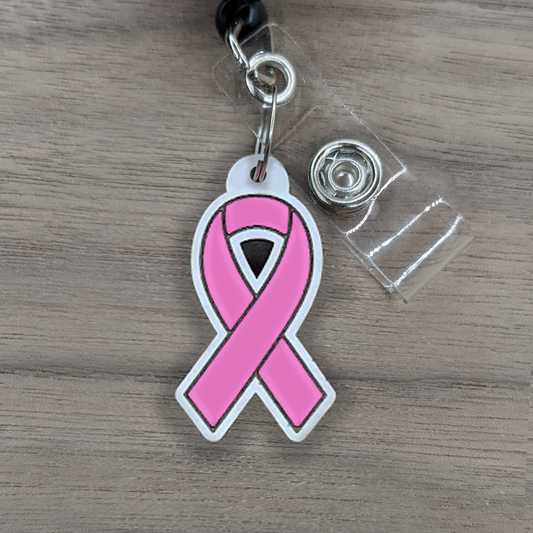 Breast Cancer Awareness Badge Charm