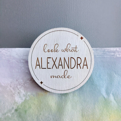 Personalized Artwork Magnets, Set of 3