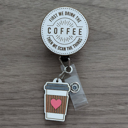 Coffee Cup Badge Charm