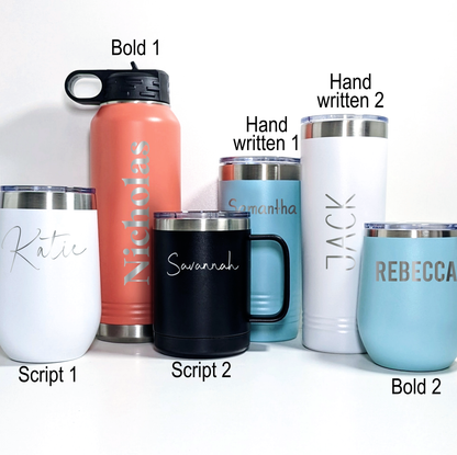 Personalized Name Drinkware
